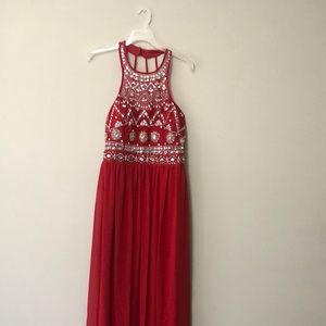 Red gown